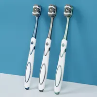 360 Whole Mouth Clean ,Mens Toothbrush,Medium-Hard Bristle Toothbrush for Adults,Excellent Cleaning Effect,Whitening Teeth(6 Pac 2