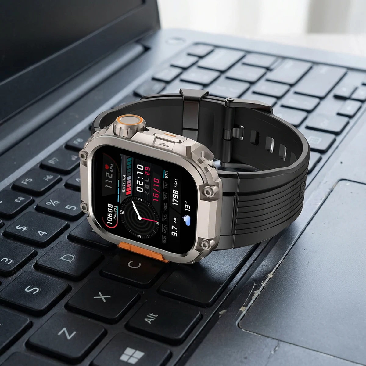 Luxury Alloy Metal Bumper Protector Frame for 46mm Smartwatch - Premium Protective Cover Accessory