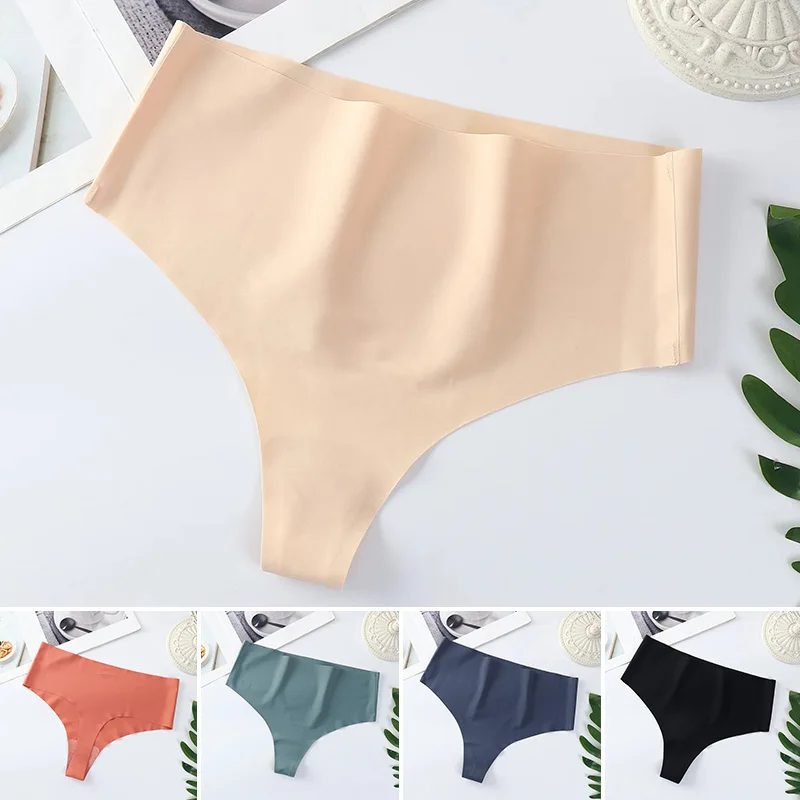 Seamless Lingerie Panties for Women High Waist G-strings Thongs Comfort  Solid Underwear Skin-friendly Tummy Corset Panty Bikinis