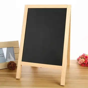 30 * 19 cm Una cornice Lavagna bifacciale Lavagna autoportante in legno Mini lavagna Segno di attività Segno di messaggio di nozze