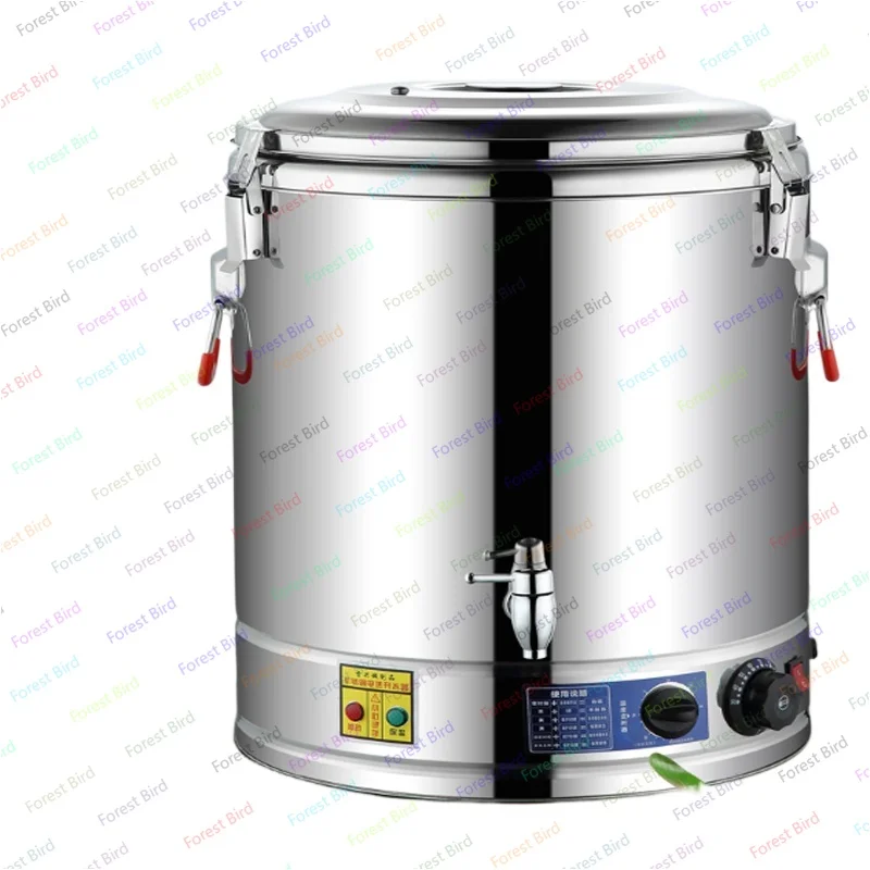 

Electric Soup Stainless Steel Heating Cooking Pot Large Capacity Halogen Boiling Commercial Insulating Barrel