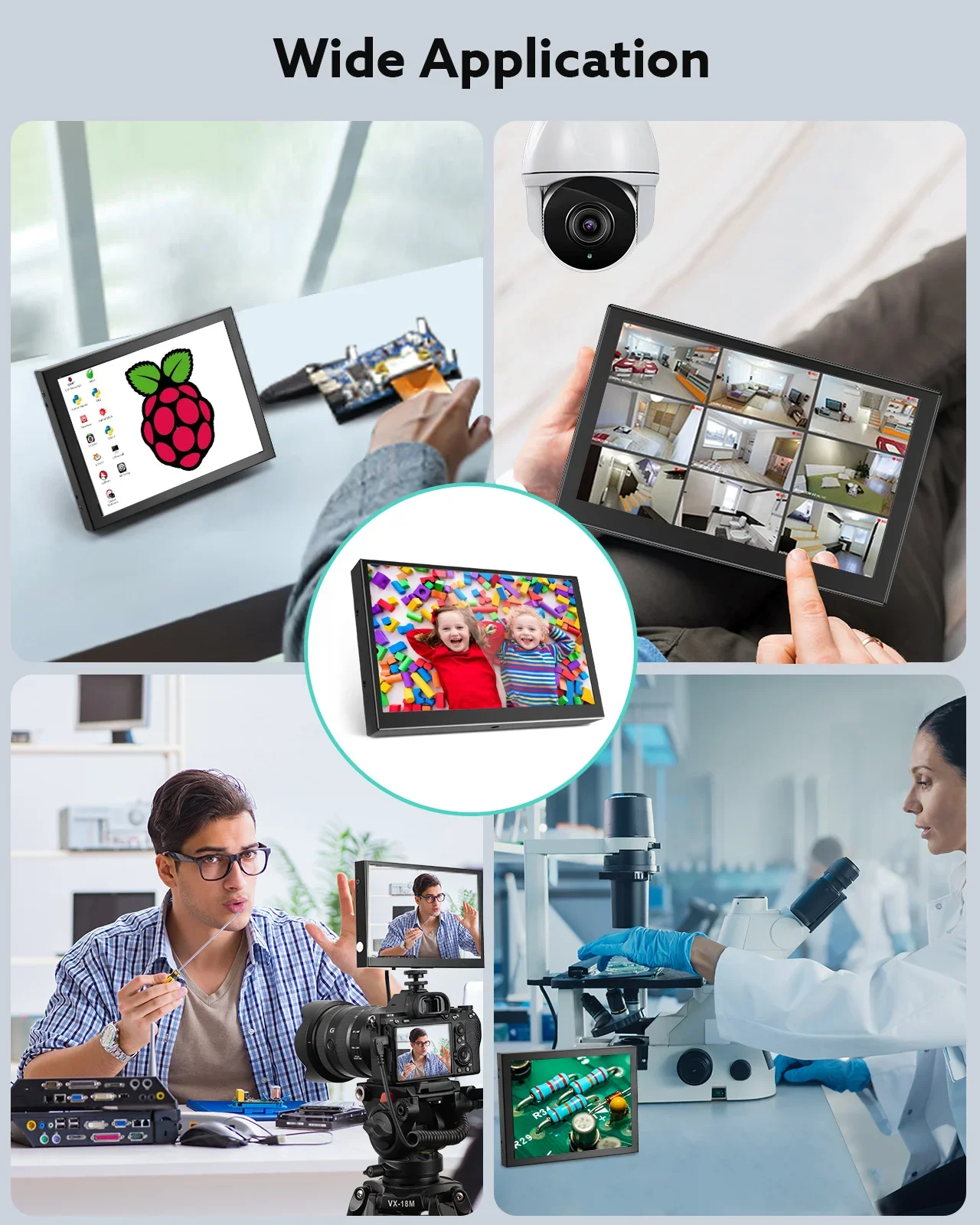 Eyoyo S701H HD 1024x600 ػ TFT LCD ȭ,  ̴ , ڵ ĸ麸 ÷, HDMI, VGA, AV  Է , 7 ġ