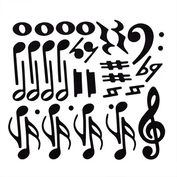 1 set di note musicali magnetiche, tra le quali note alte e basse, per l'apprendimento della notazione musicale, adatte per l'insegnamento in sala musica, la creazione e la decorazione su frigoriferi, lavagne magnetiche, nere, tra le quali note alte e bas