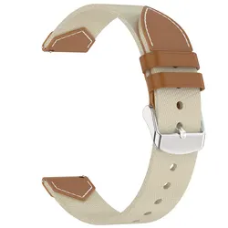 Premium 18mm Nylon Smartwatch Strap - Durable Replacement Wristband Bracelet for Xiaomi Watch S4 41mm (Ivory brown)
