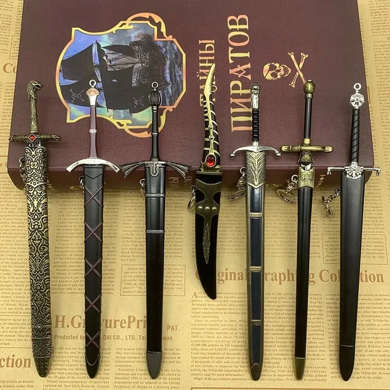 Medieval 22cm Metal Sword Home Ornament from Popular TV Series