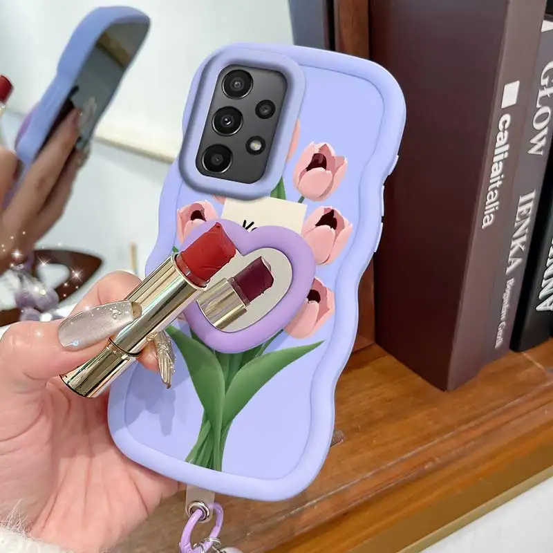 Stay Happy Phone Case Set with Lanyard and Stand - 3-Piece Accessory Bundle
