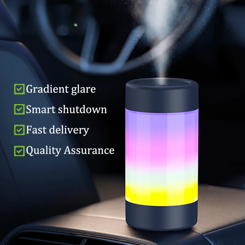 Air Humidifier Ultrasonic Essential Oil Diffuser with RGB LED Night Light Sprayer Atomizer Aroma Diffuser Car Home Humificador