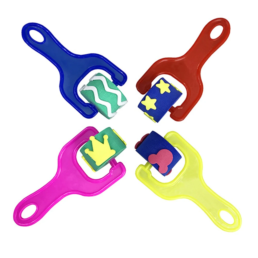 

Even Color Distribution Children\\'s Painting Sponge Brush Roller Brush Stimulate Imagination and Creativity Easy to Operate