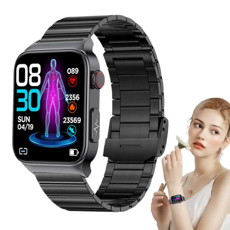 

Blood Glucose Monitor Watch Waterproof Blood Glucose Monitoring Smartwatch Smart Watch For Diabetics Blood Glucose Heart Monitor