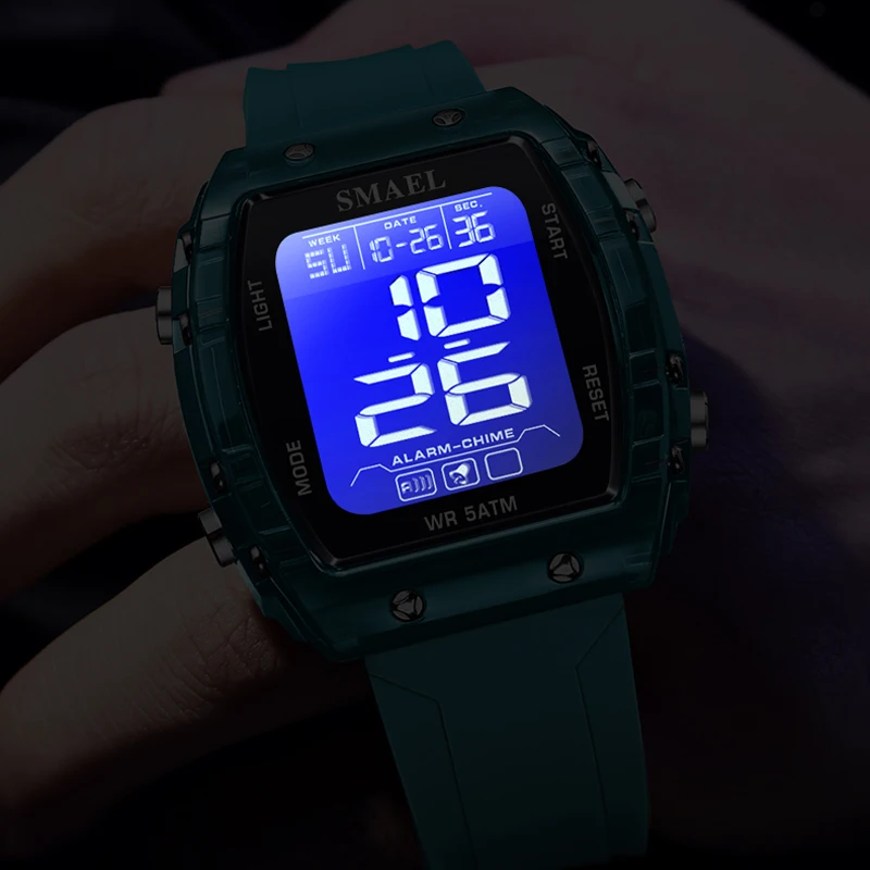 Smael Digital Watch Men Military Sport Chronograph Led Wristwatch Man Stopwatch Waterproof Original Male Electronic Clock, Alina Gadgets