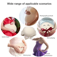 Faux ventre en mousse à mémoire de forme, faux accessoires de ventre de grossesse, Transformation du ventre léger en coton unisexe, confortable et doux 4