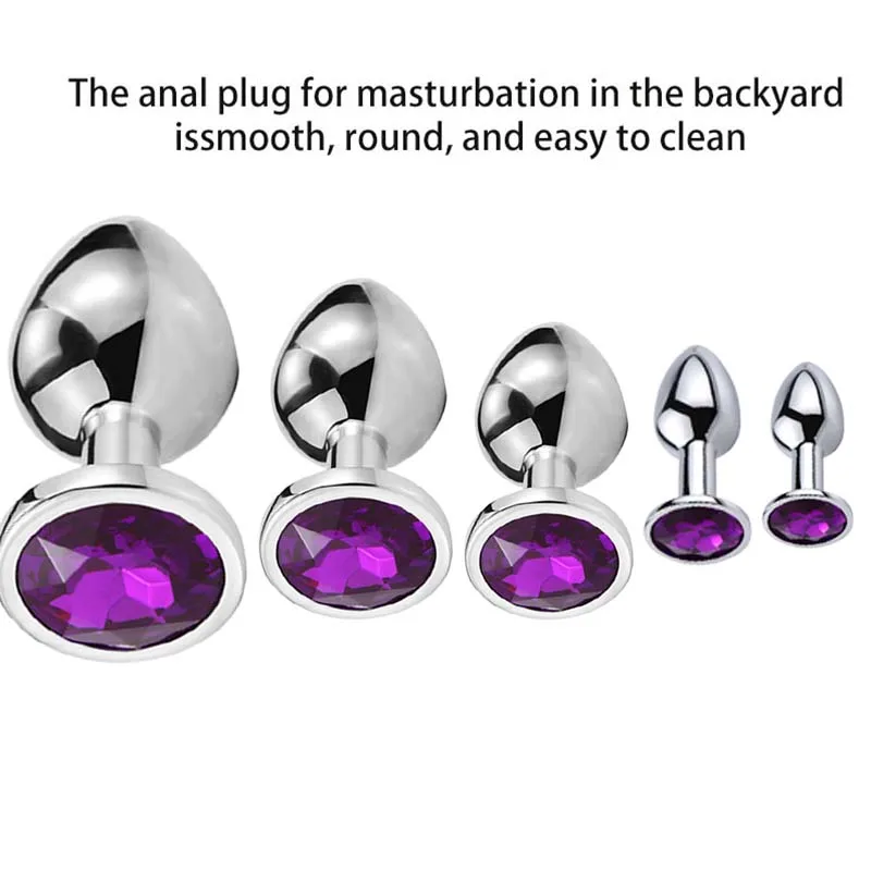 Anal Butt Plug for Unisex 5size