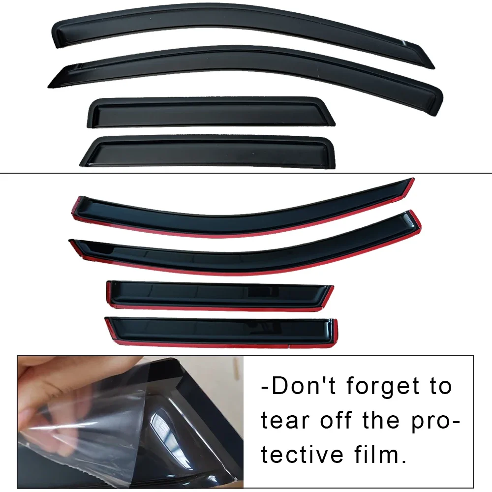 메르세데스-벤츠 C-클래스 S202 왜건 1996 1997 1998 1999 2000 윈드 디플렉터 레인 가드 도어 바이저 벤트 쉐이드