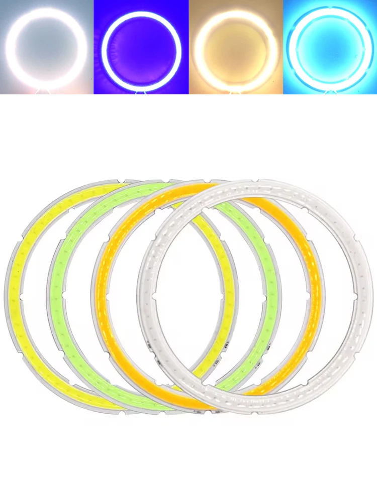 Description Picture 2 of item12V DC COB LED Round Ring Chip 2.5W-12W 25mm-110mm Angel Eye Light Source Warm Cool White Ice Blue Chip Module DIY LED Lamp