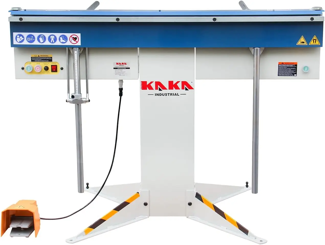48-Inch Magnetic Sheet Metal Press Brake, 16-Gauge Mild Steel Capacity, 6-ton magnetic power, bend boxes or pans to any depth