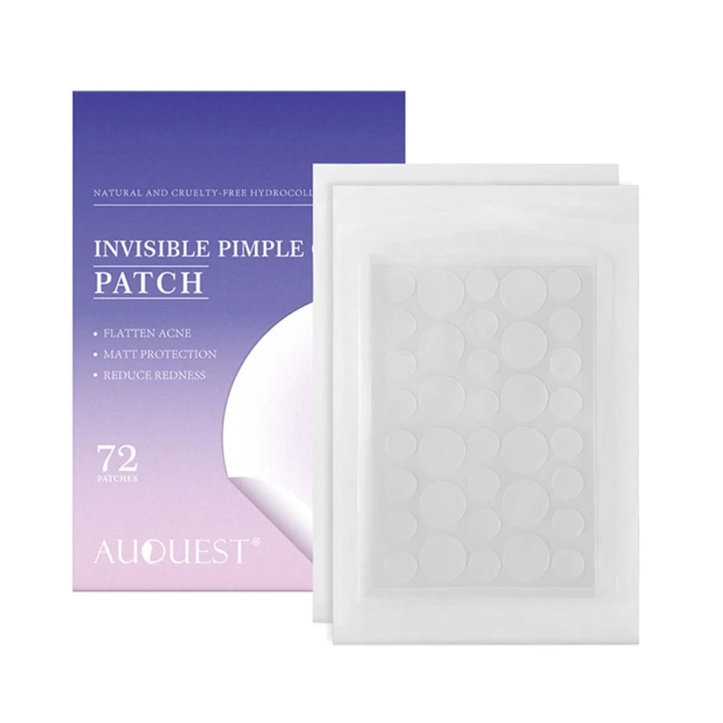 

Hydrocolloid Salicylic Acid Acne Pimple Patches Treatments Zits Blemishes Tea-Tree Oil Control Redness Repair 72 Patches