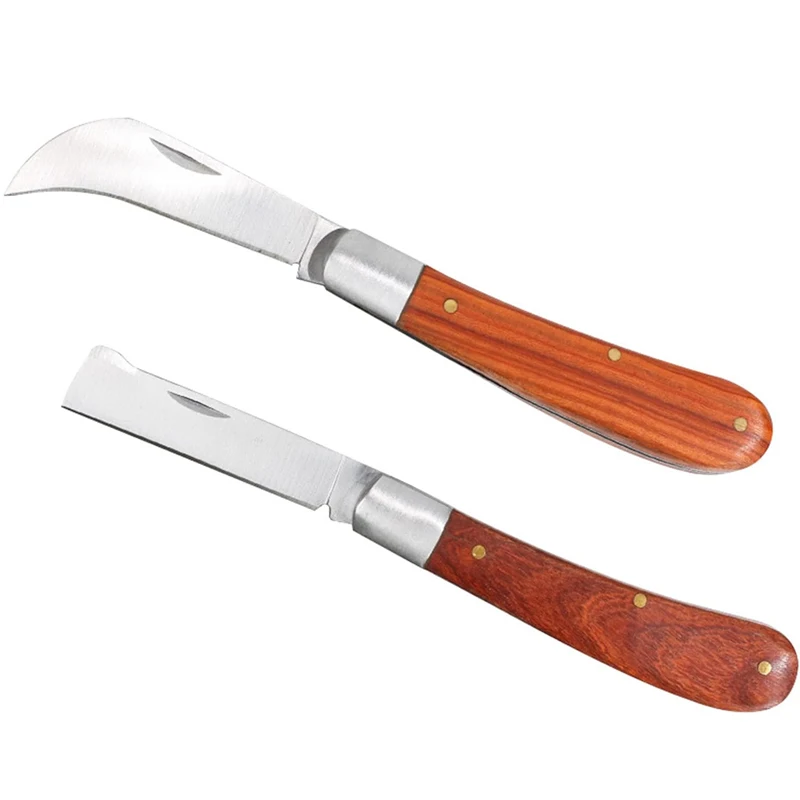 Folding Grafting Knife Grafting Tools Stainless Steel Folding Pruning Knife Bud Grafter Fruit Tree Plant Grafting Pruning Tool