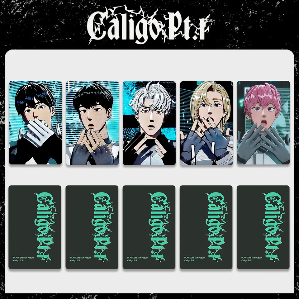 5Pcs/Set KPOP PLAVE Caligo Pt.1 Album Photocards EUNHO YEJUN