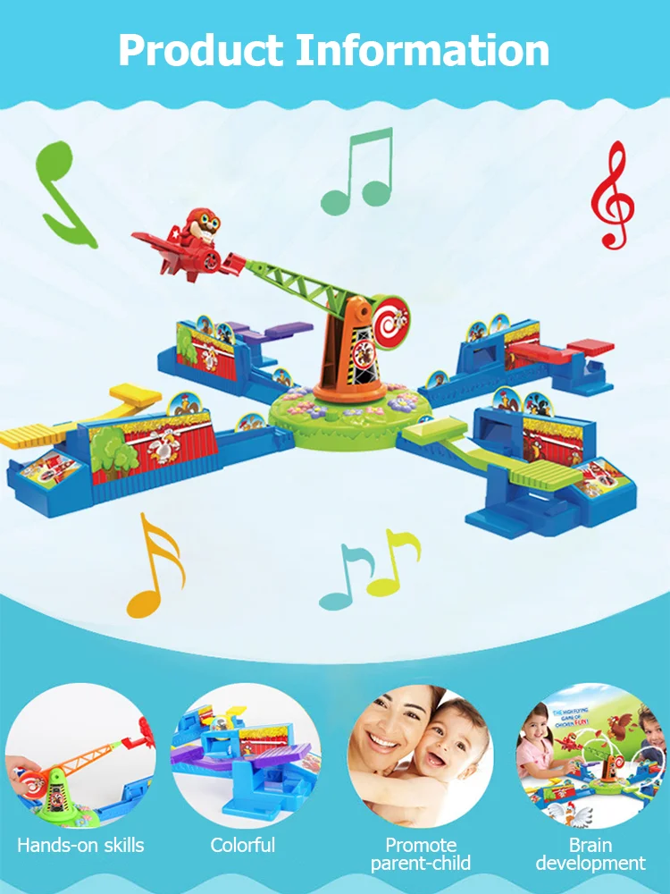Board Game Accessories Korean Tossing Game Magnetic Board Game Couples Game Roulette Christmas Gifts Looping Louie Spinning Plane Chicken Stealing Game Parent Child Interaction Battle Puzzle Board Game Party Toys
