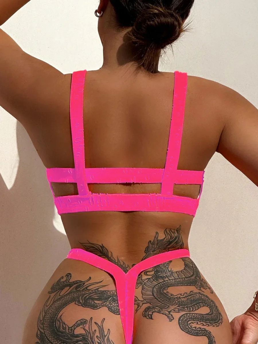 2024 Sexy Extreme Mini Micro Thong Bikini Female Swimsuit Women Swimwear Two-pieces Bikini set Bather Bathing Suit Swim Lady