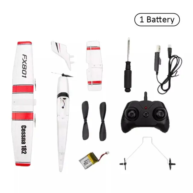 FX801 RC Plane EPP Foam Glider Airplane Gyro 2.4G 2CH RTF Remote Control Wingspan Aircraft Funny Boys Airplanes Interesting Toys 4