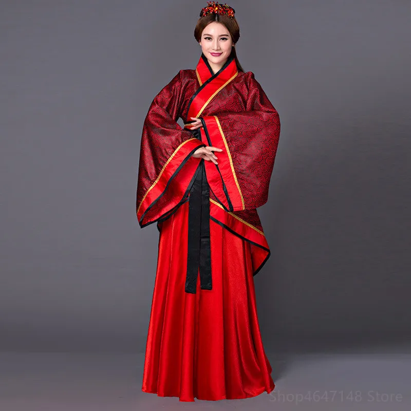 Hanfu Kleid Sets Frauen Chinesischen Stil Traditionellen Bühne Tanz Kleid Weibliche Fee Cosplay Kostüm Alte Hanfu tang Für Frauen – Detail 1