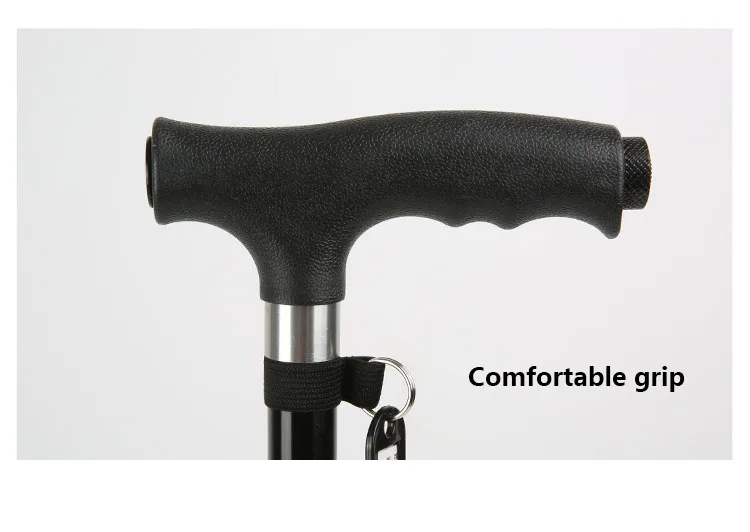 Folding Cane Foldable Walking Cane With Adjustable Height Collapsible And Lightweight Soft Ergonomic Handle