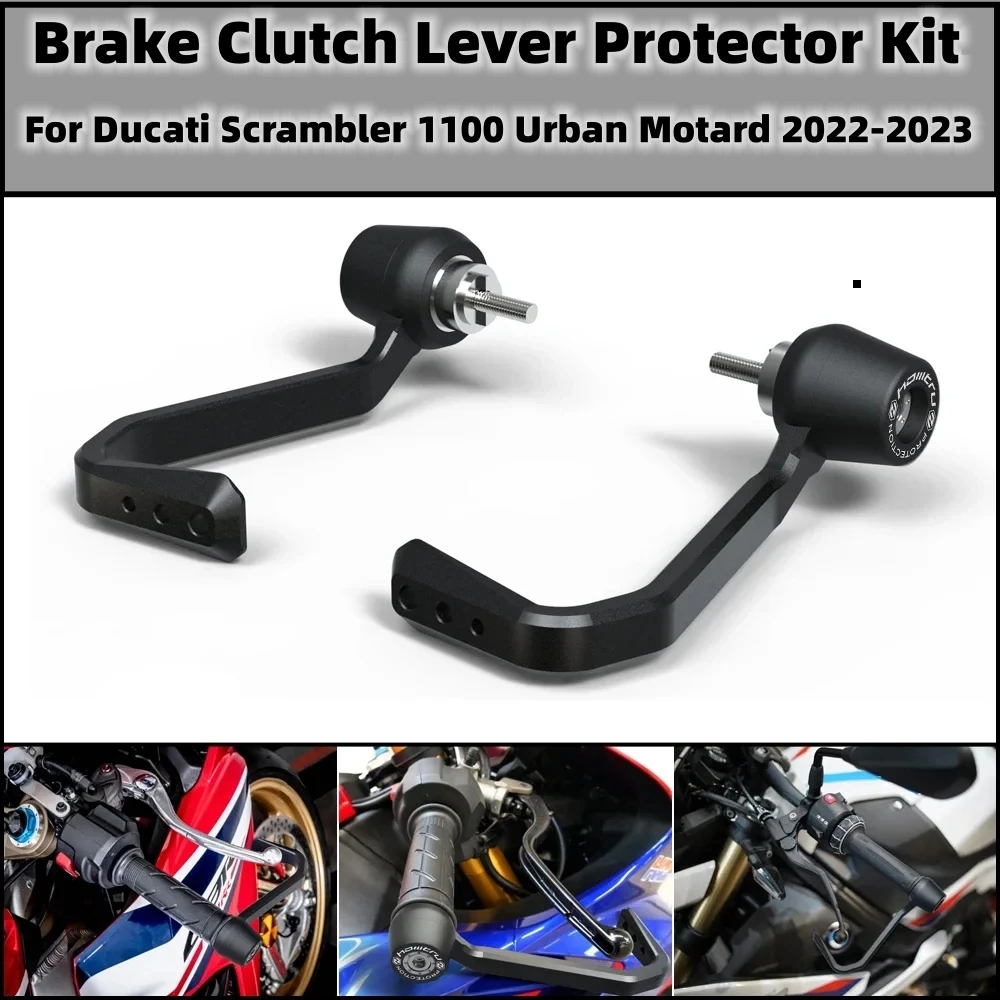 

Motorcycle Brake and Clutch Lever Protector Kit For Ducati Scrambler 1100 Urban Motard 2022-2023