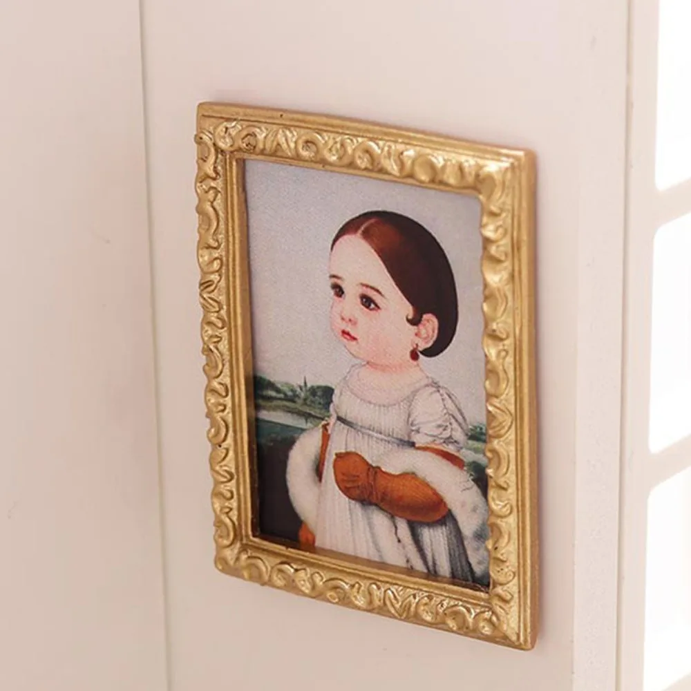 

Painting Photos Miniature Mural Dollhouse Mini 1:12 Dollhouse Dollhouse Miniature Oil Painting Resin Vintage