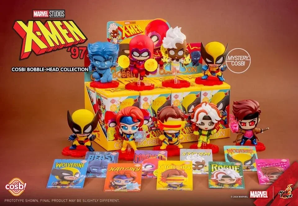 thumbnail image 1 of HotToys Marvel Cosbi X-Men 1997 Series Deadpool Wolverine Mini figuras de acción Colección de juguetes Caja misteriosa Regalo de cumpleaños para niños, 1 of 5