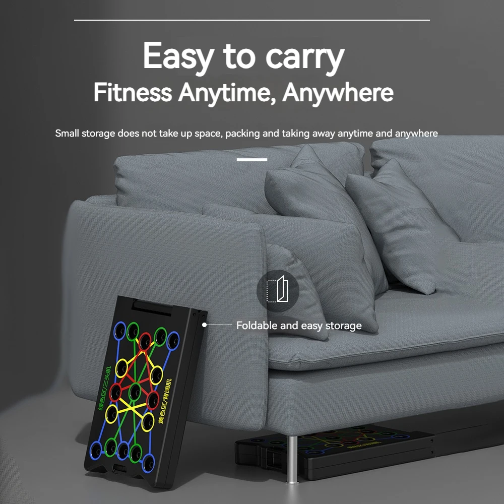 Push Up Board Strength Training Equipment Foldable Portable Multifunctional Push-up Home Gym Equipment