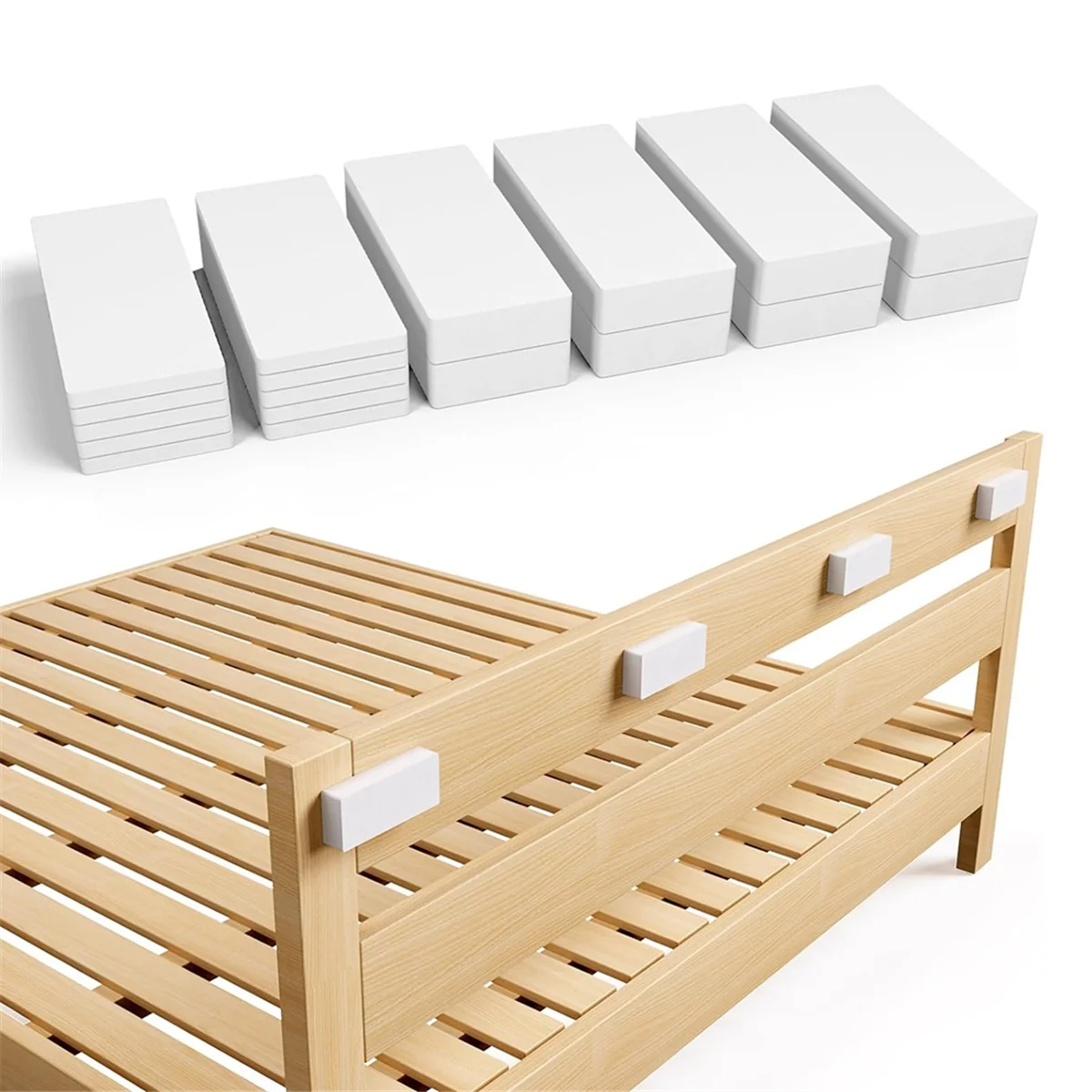 ABZV-20Pcs Furniture Pads,EVA Foam Headboard Stoppers for Wall, 10Pcs (15mm Thick)+10Pcs (5mm Thick) Wall Protector