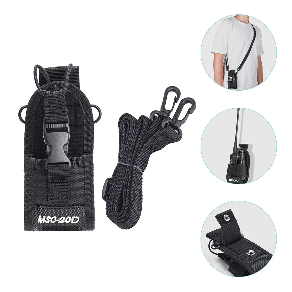 

Msc20d Walkie Talkies Pouch Radio Nylon Outdoor Interphone Bag Case Holder Work