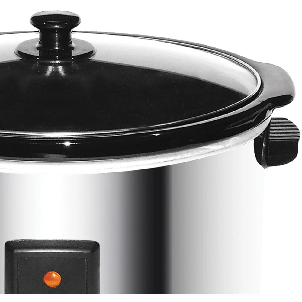 Kitchen utensils, household appliances, 8 quart stainless steel slow stew pot, cooking, free shipping 3