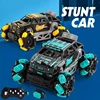 Gesture sensing children's toy remote control car 2.4G four-wheel drive one click demonstration float off-road deformation remot 1