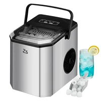 Ice Maker Countertop with Bullet Ice, 10,000pcs/26Lbs/Day, Portable Ice Machine w/Ice Scoop, 45lb Quiet Design and Self-Cleaning 1