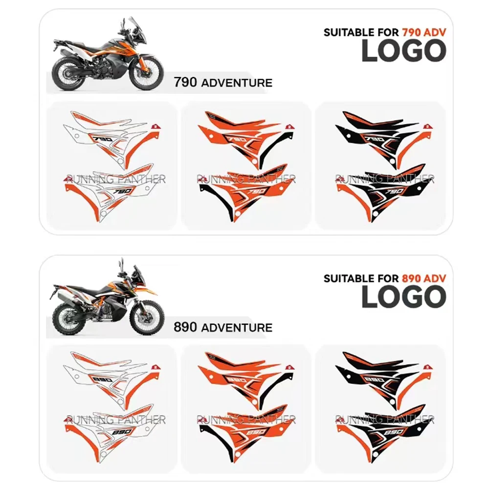 Motorcycle Front Fairing Side Panels Wind Deflector Windscreen Plate Cover For 790 890 ADV Adventure R S Before Year