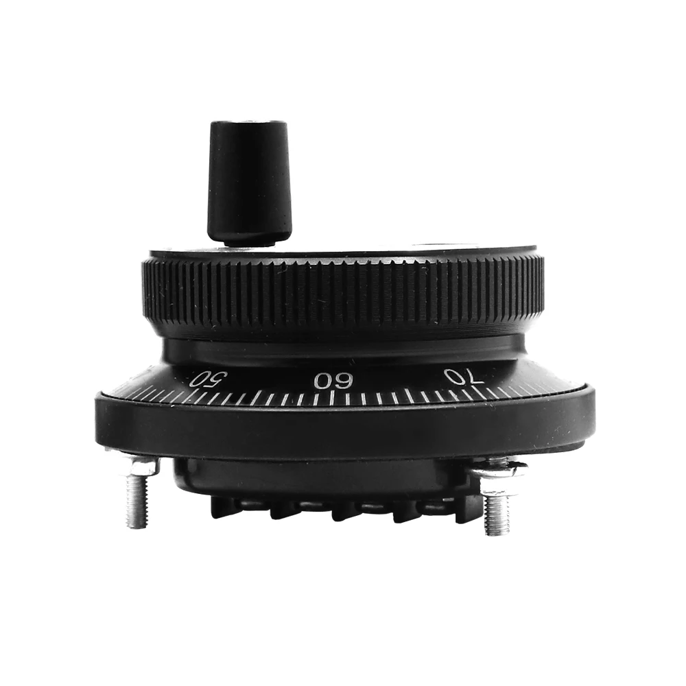 New CNC Pulser black Handwheel 5V 60mm 80 100PPR Manual Pulse Generator hand wheel Machine Rotary Encoder Electronic 4pins 6pins
