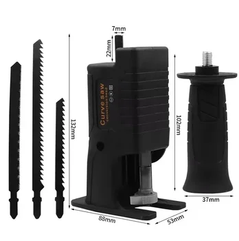 Reciprocating Saw Adapter Electric Drill To Electric Saw for Wood Metal Cutting Tool with Saw Blade for Wood Metal Cutting 6