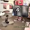 Flat Stand Acrylic Transparent Adjustable Desktop Phone Stand Desktop Universal Lazy Dormitory Good Computer Storage Rack, Light 1