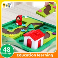 Children Educational Toy Little Girl and Wolf IQ Puzzle Toys Board Games Montessori Learning Logical Thinking Early Education 1