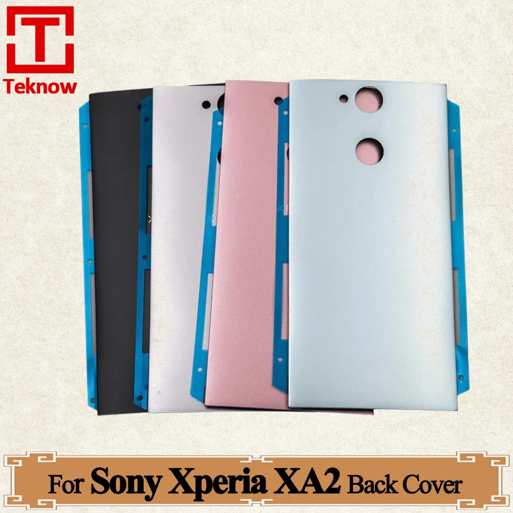 

Original For Sony Xperia XA2 H4113 H3113 H4133 H3123 Battery Back Cover Rear Door Housing Case Adhesive Replace with logo