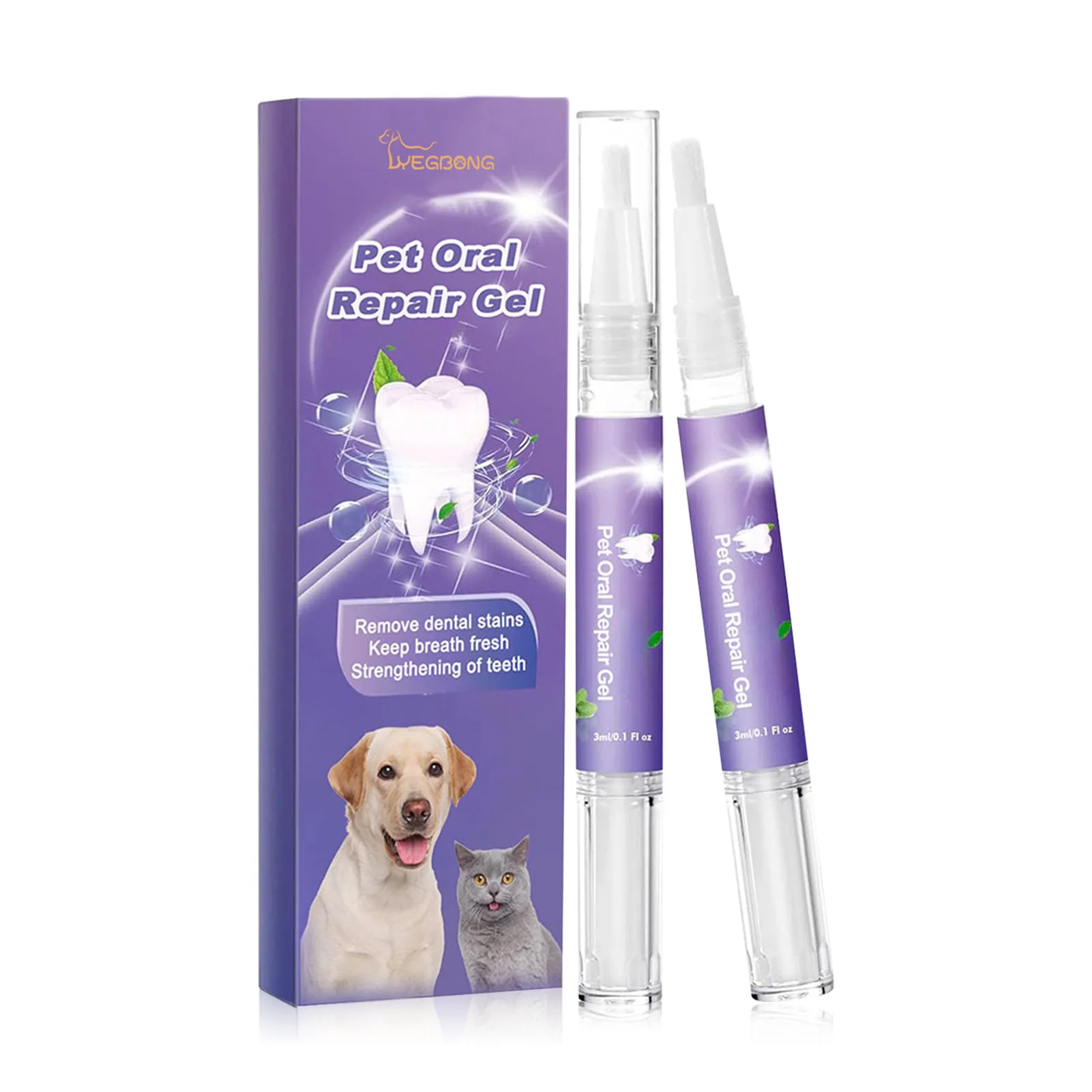 

Pet Oral Care Gel Teeth Cleaning Pen Natural Dog Toothpaste Gel Tartar Remover for Pet Dental Stains Remover Oral Care