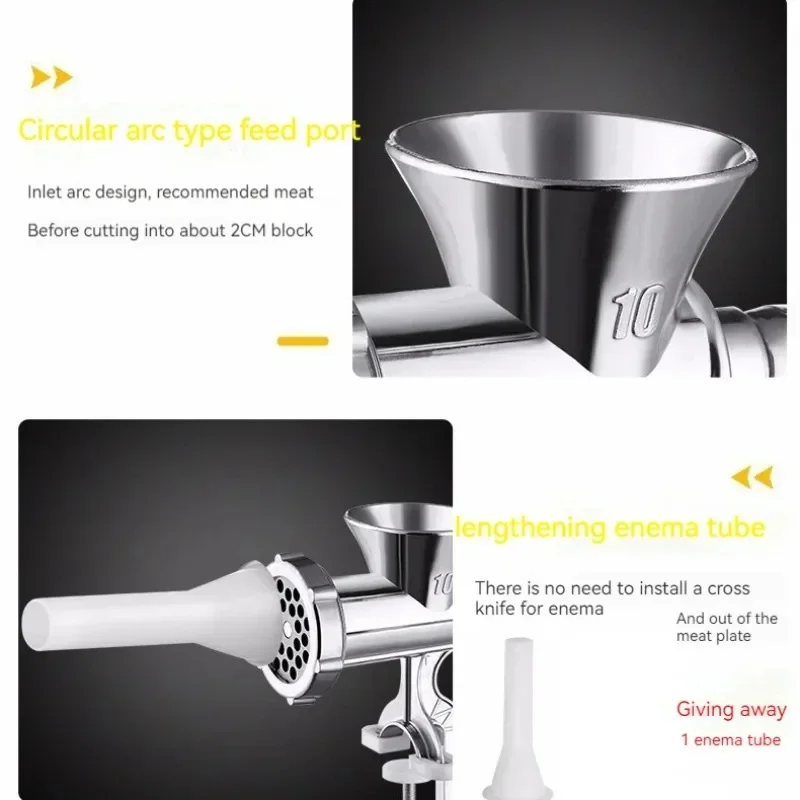 Sausage Filling Machine Household Hand-cranked Meat Grinder Steamed Buns Dumplings Stuffing Sausage Machine Pepper Grinder meat grinder