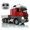 1/14 8*8 LESU RC 3Speed Metal Chassis Tractor Truck Model Painted Cabin W/ Equipment Rack Bucket Light Sound Radio Controller 3