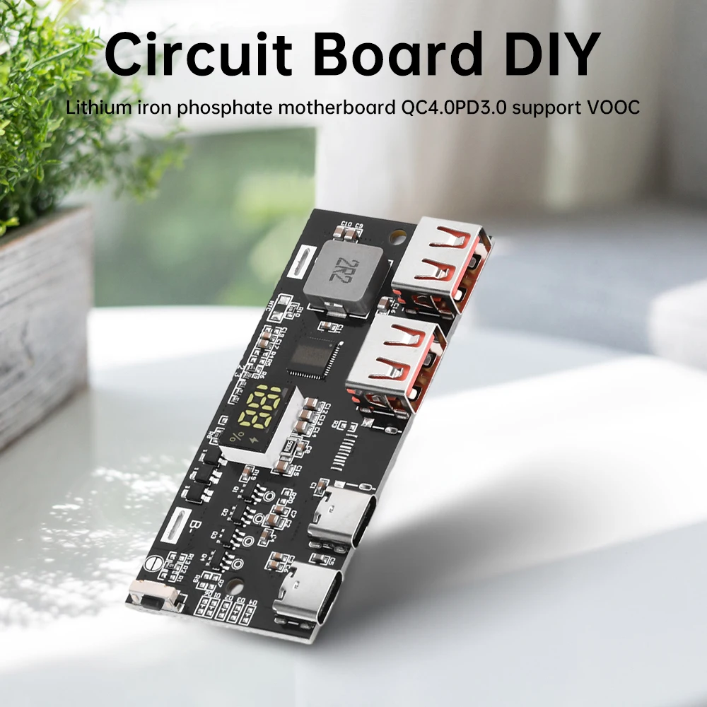 22.5W Power Bank Module Fast Charging DIY Circuit Board 3.2V LFP Battery Support QC4.0 PD3.0 Supports VOOC Protocol