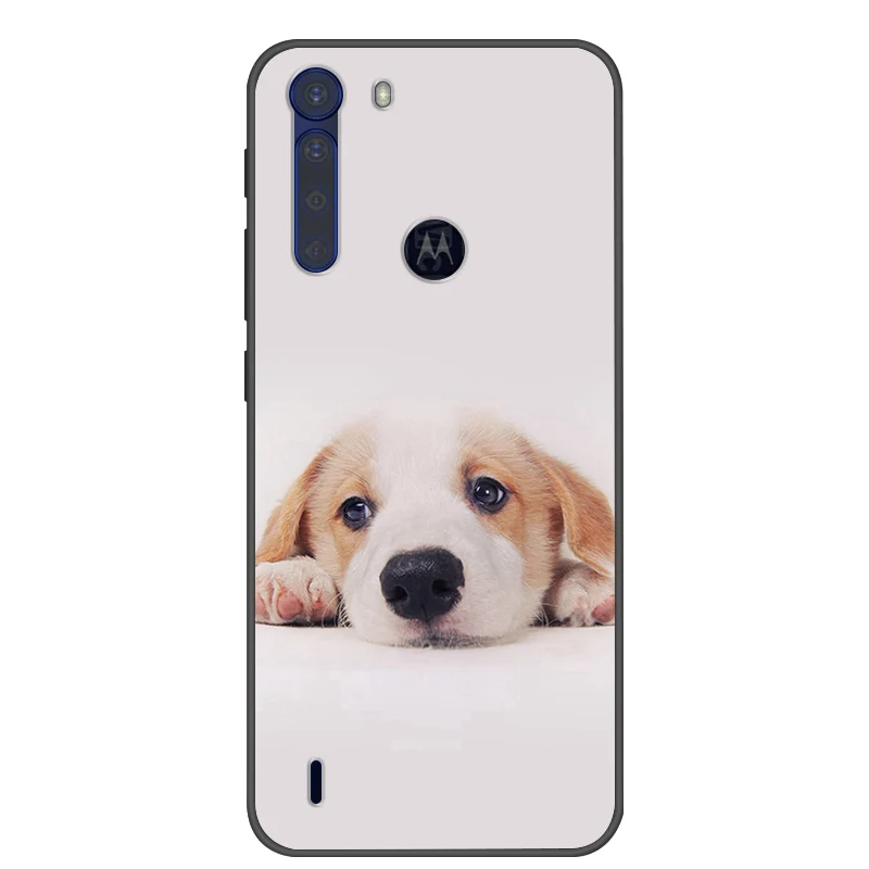 Fashionable Cool Soft Silicone Cover for Motorola One Fusion+ Phone