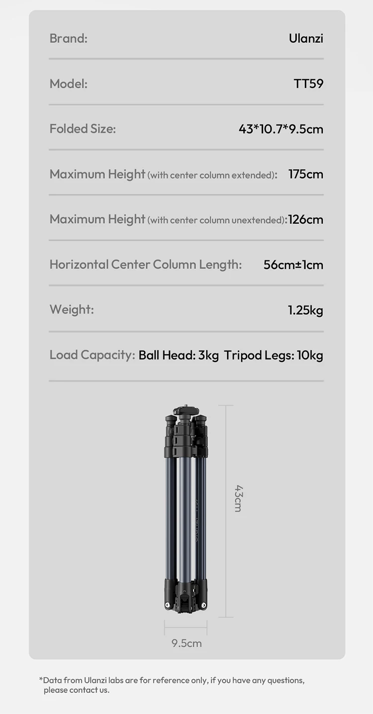 Ulanzi TT59 Camera Tripod description image 18