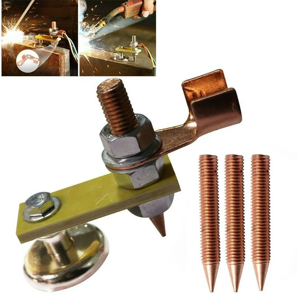 4pcs Welding Magnet Head Adjustable Support Ground Clamp Holder For Electric Tools Weld Holders