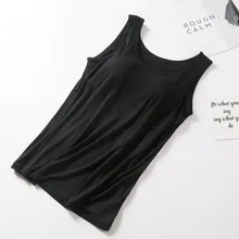 

Summer Women Tank Top Fitness T Shirts Sport Tee Stretch Female Vest With Bras Spring Camisole Ladies Clothes New High Quality